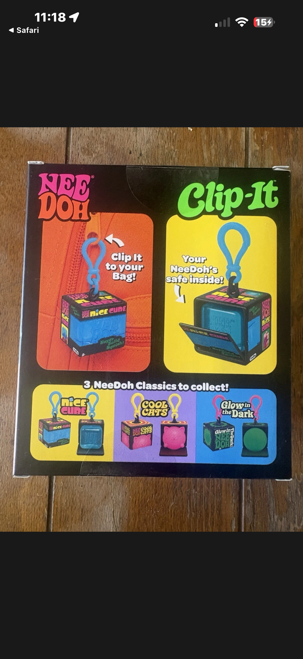 Needoh — Clip It Nice Cube — 100% Authentic!