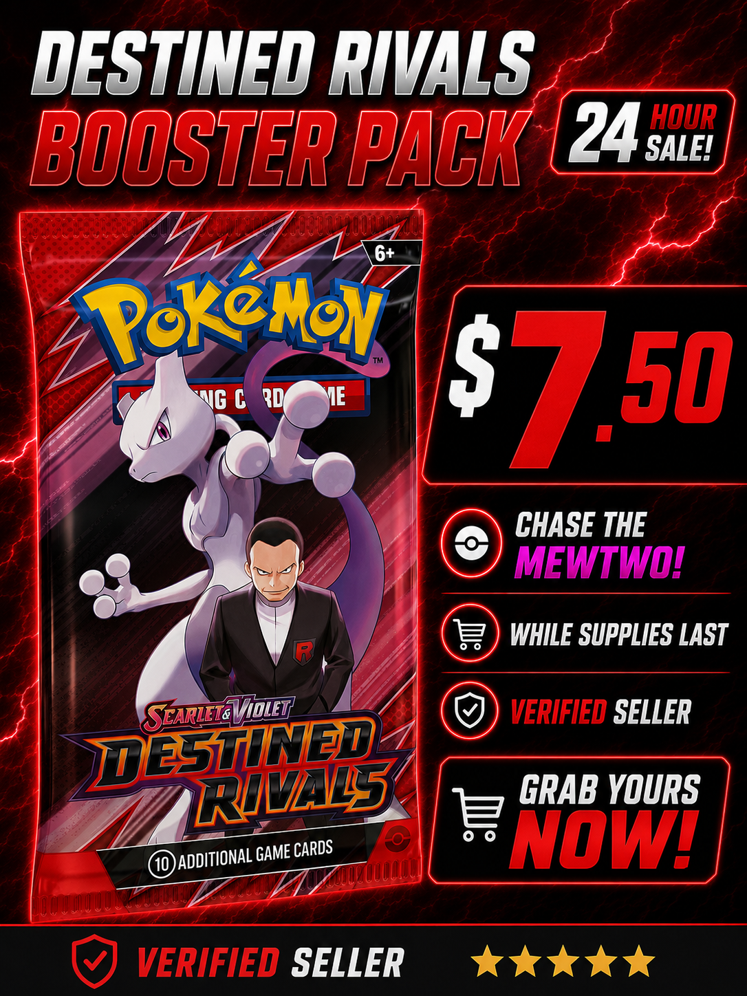 Pokemon TCG: Scarlet & Violet - Destined Rivals - Booster Pack [sv10]