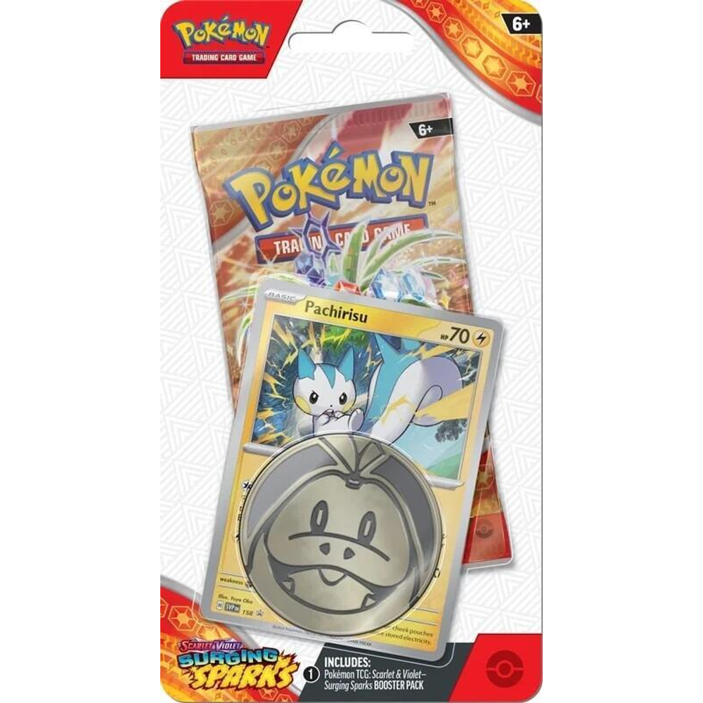 Pokemon TCG: Scarlet & Violet - Surging Sparks Single Pack Blister [Pachirisu]