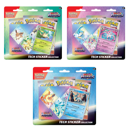 Pokemon TCG: Scarlet & Violet - Prismatic Evolutions Tech Sticker Collection [sv8.5] Select Styles