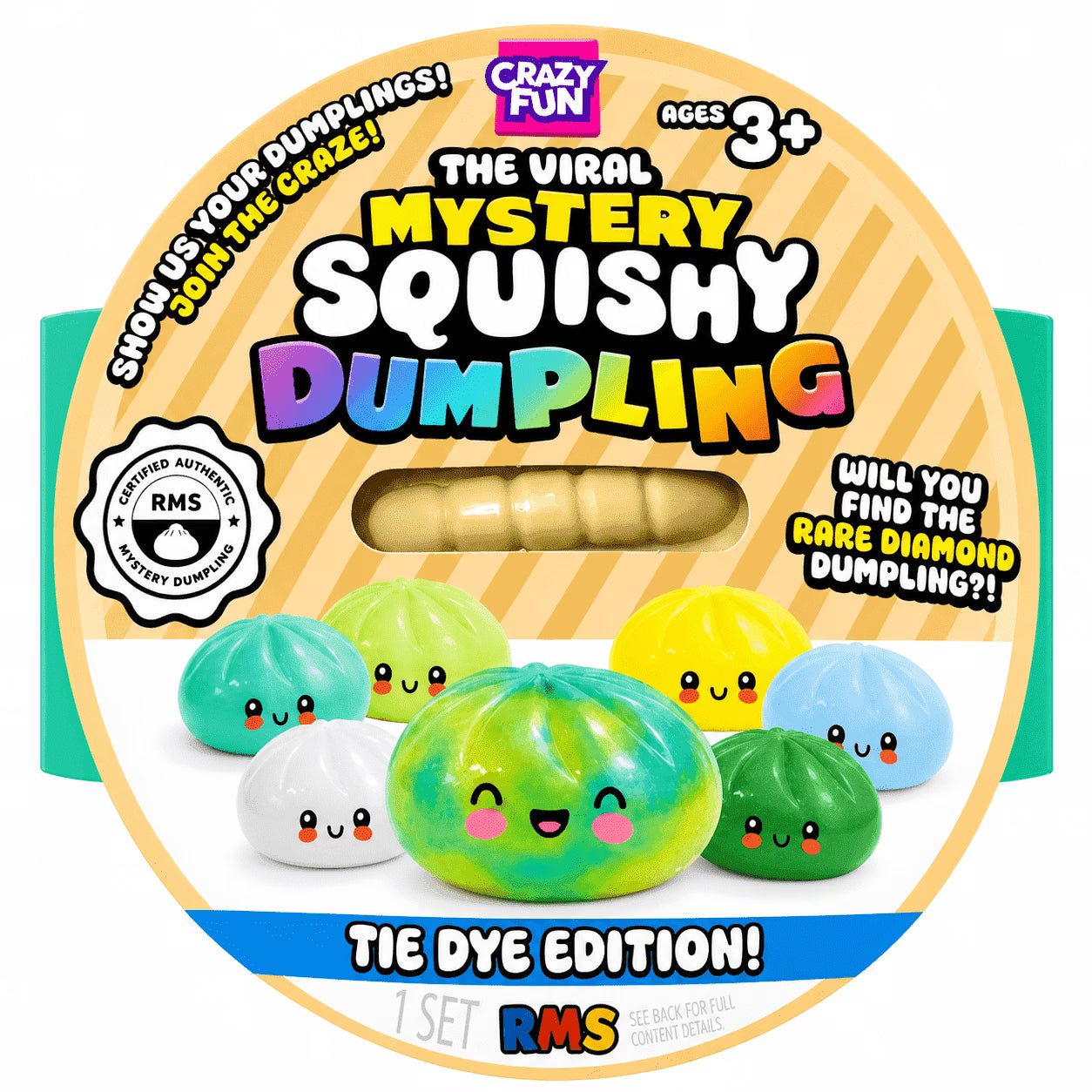 The Viral Mystery Squishy Dumpling - The Dye Edition - 100% Authentic and Sealed
