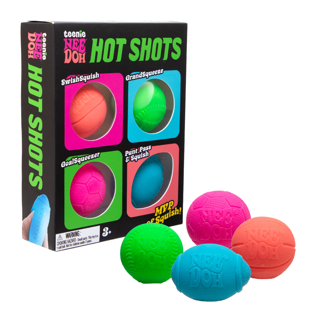 Nee Doh: Hot Shots (Pack of 4) - 100% Authentic