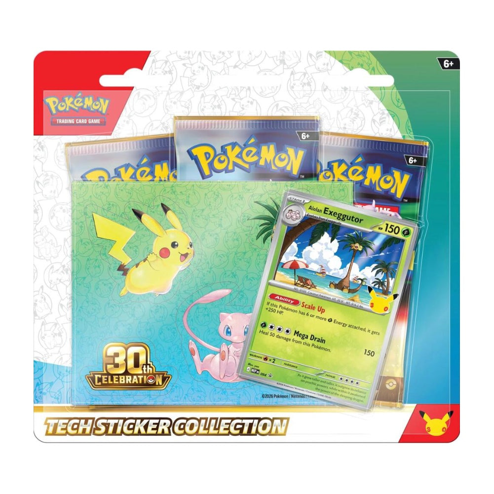 [PRE-ORDER - READ ITEM DESCRIPTION!] Pokemon TCG: 30th Celebration Tech Sticker Collection [Style May Vary]