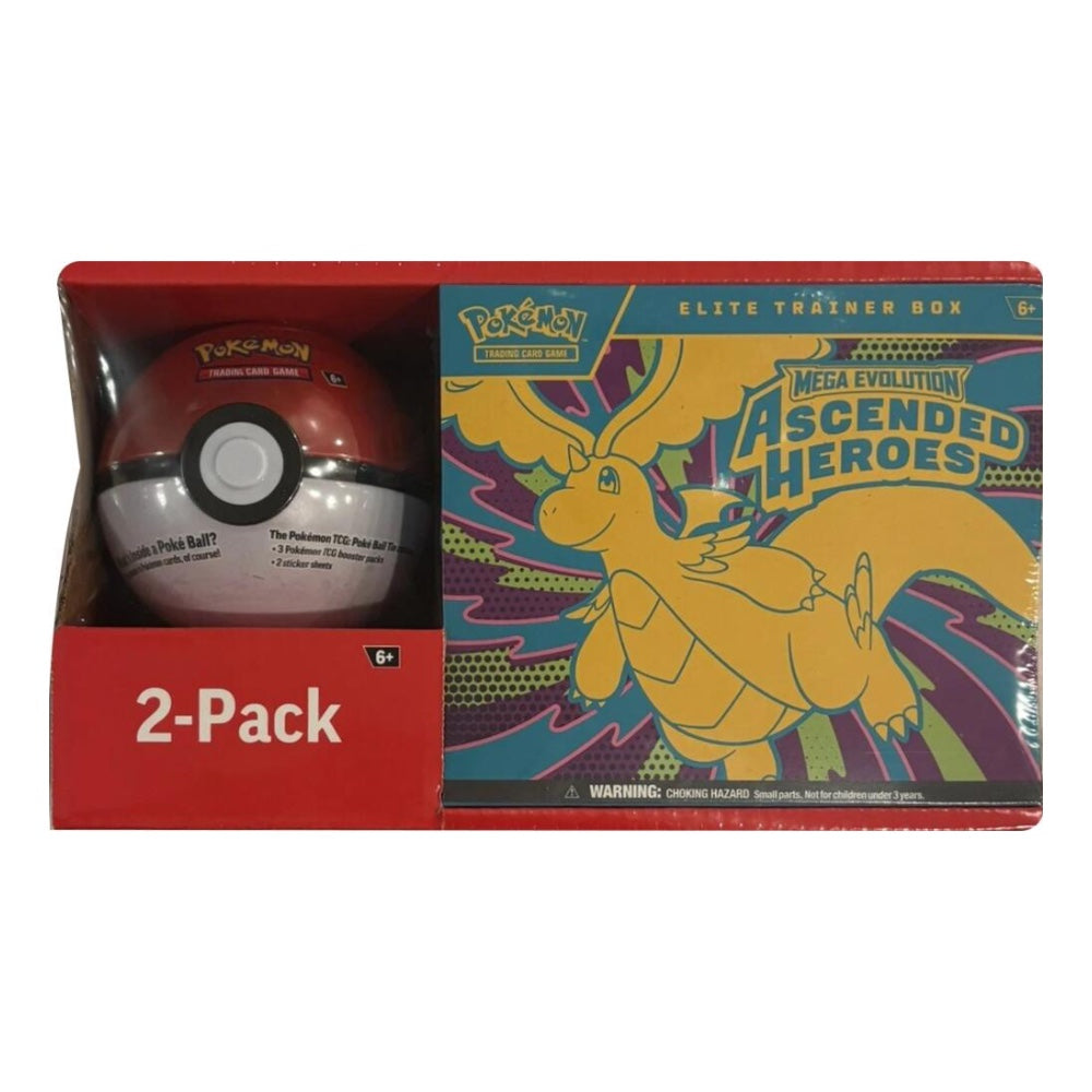 Pokemon TCG: Ascended Heroes Elite Trainer Box and Pokeball
