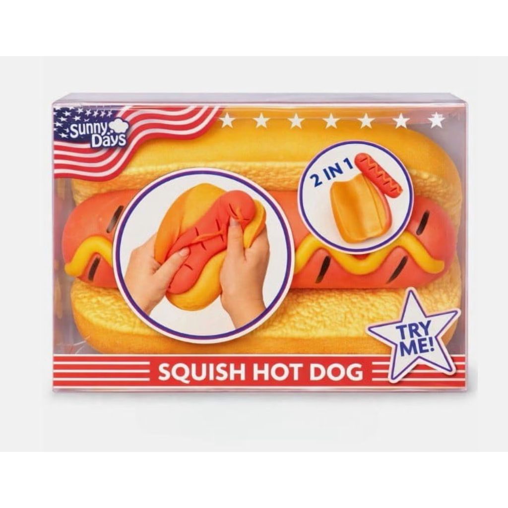 Sunny Days - Squish Hot Dog- 100% Authentic