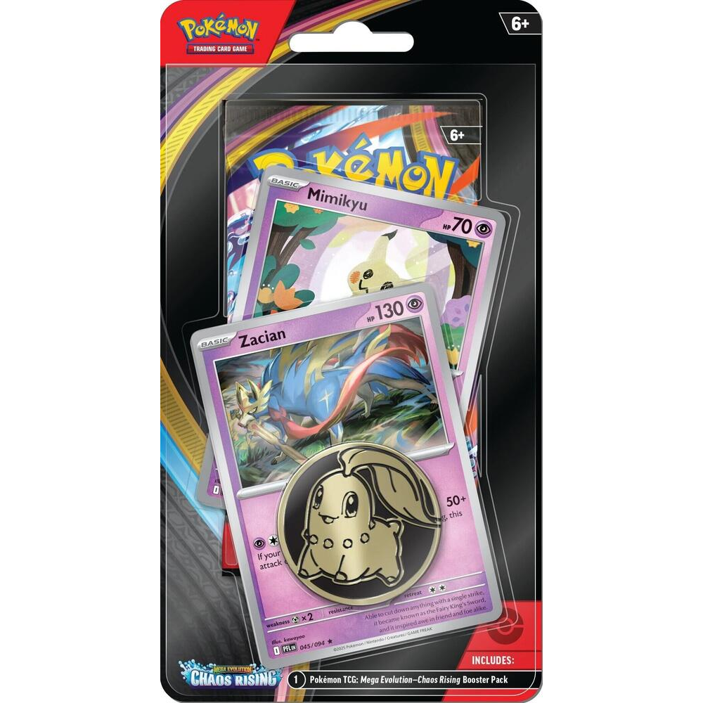 Pokemon TCG: Mega Evolution - Chaos Rising Single Pack Blister [Zacian/Mimikyu]